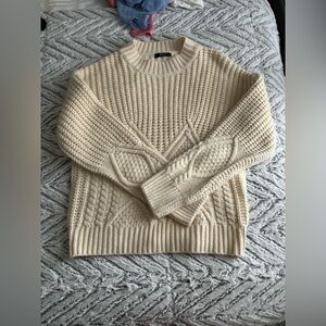SHEIN cream knit sweater